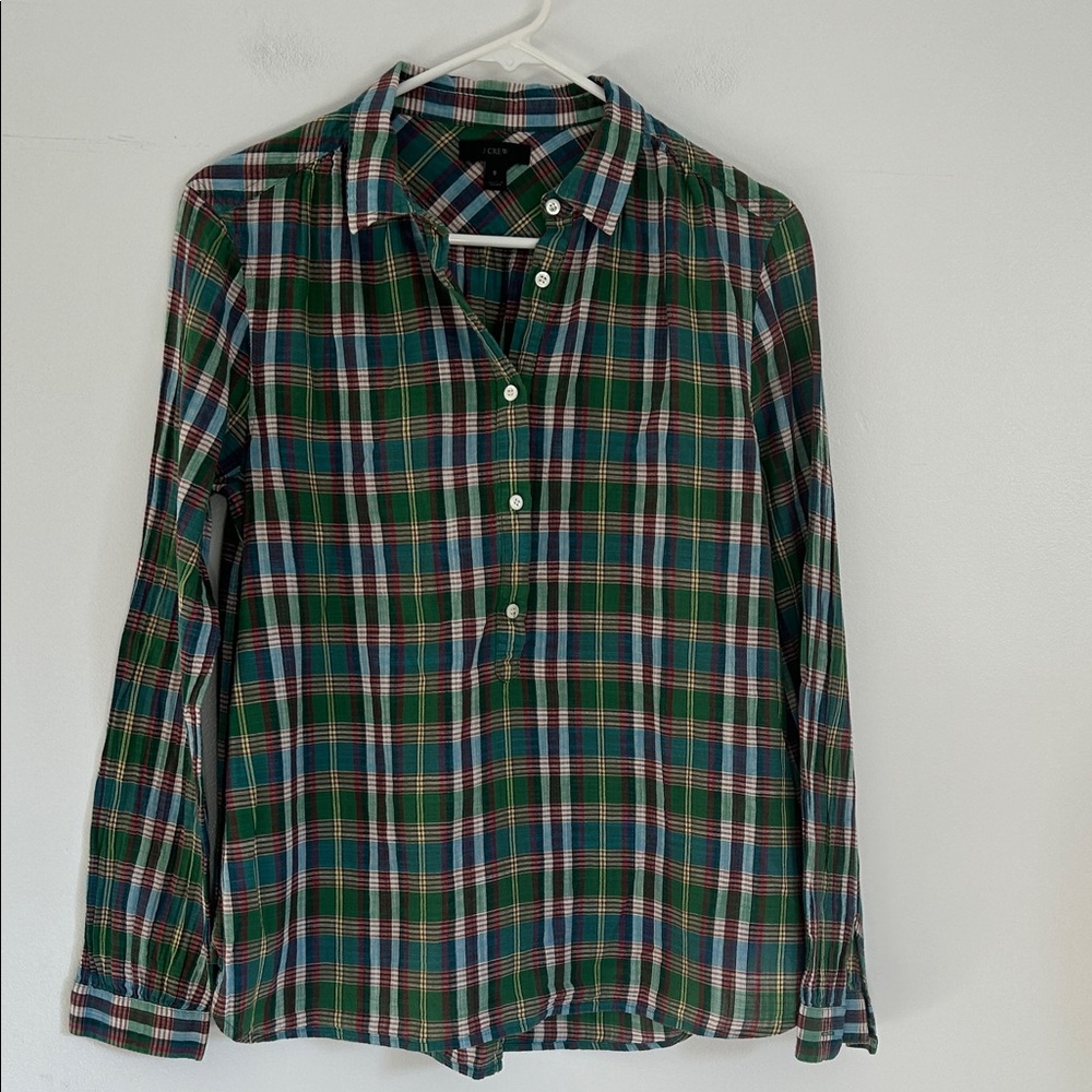 J. Crew Multicolor Plaid Button Down Shirt
